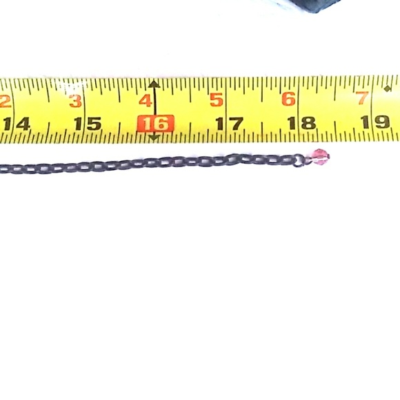 VTG Boho Turquoise Verdigres Brass Teardrop Neckla - Picture 6 of 8